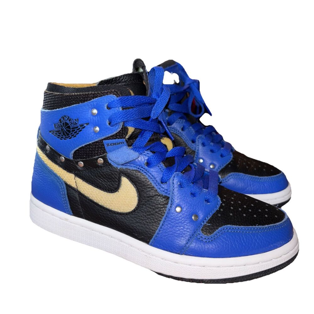 Nike Air Women's Jordan 1 ZM CMFT Hyper Royal Black White CZ1360-401 Size 5